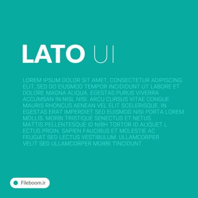 دانلود فونت لاتین lato ui برای طراحی های مینیمال