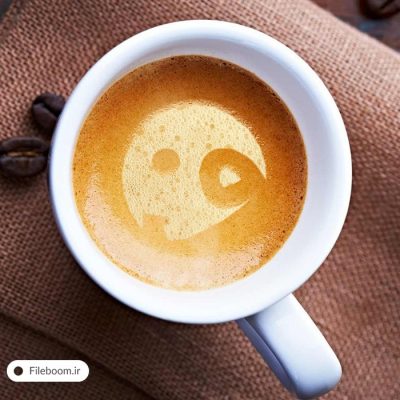 موک آپ فوق العاده لوگو در فنجان قهوه