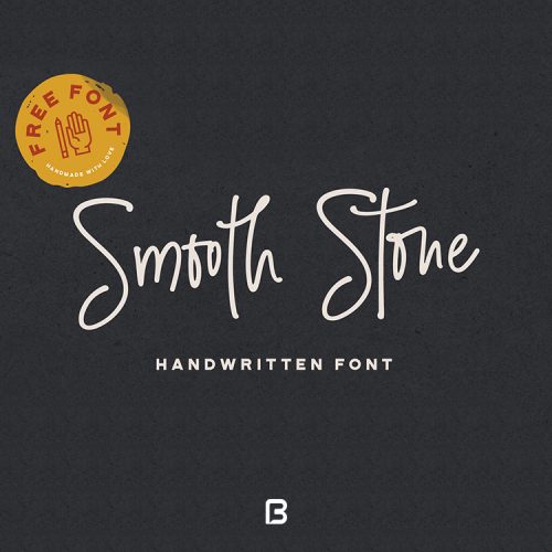 فونت دست نوشته انگلیسی به نام smooth stone