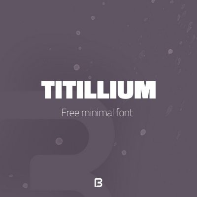 دانلود فونت مینیمال انگلیسی به نام Titillium
