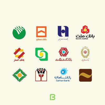 مجموعه آیکون بانک های ایران