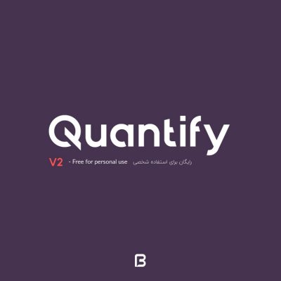 فونت انگلیسی Quantify نسخه دو