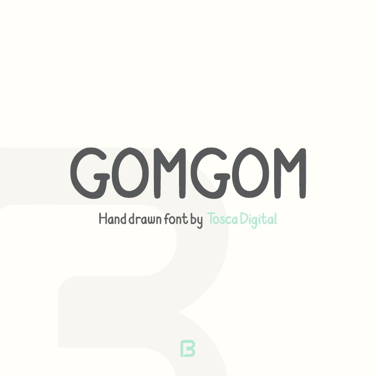 فونت انگلیسی دست نویس Gomgom