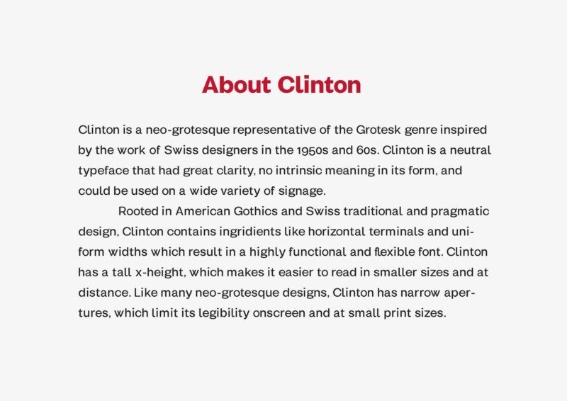 مجموعه فونت انگلیسی کلینتون Clinton Font Family