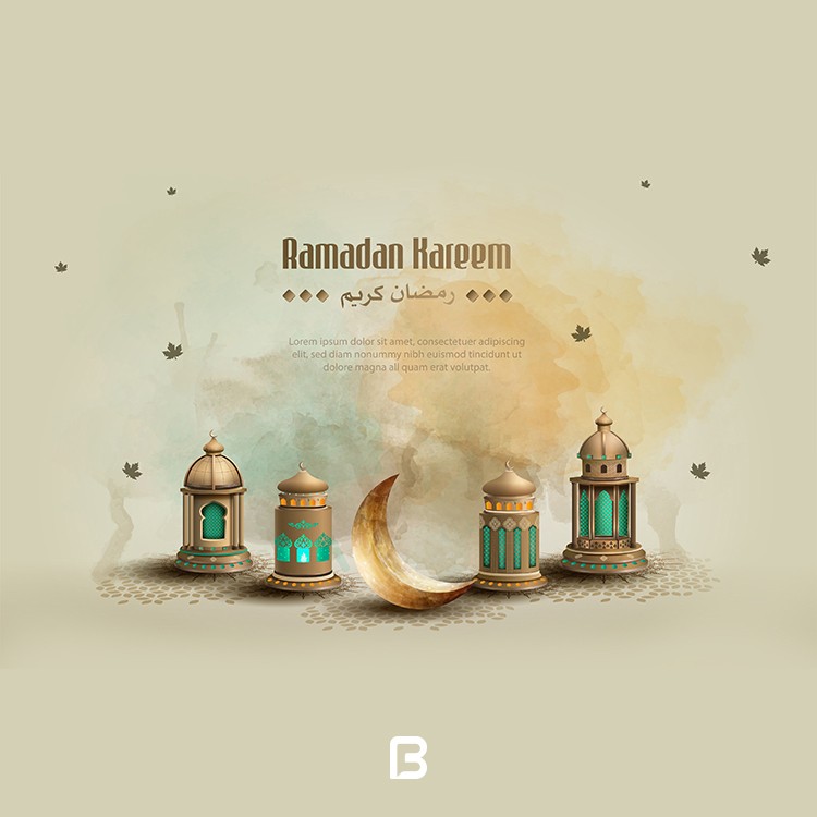 طرح وکتور ماه مبارک رمضان