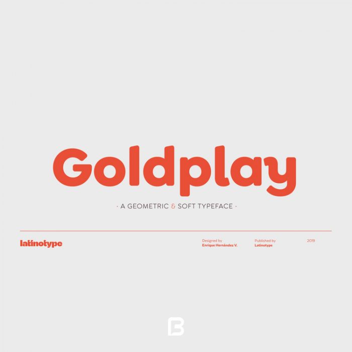 فونت مینیمال انگلیسی goldplay با ۲۸ وزن