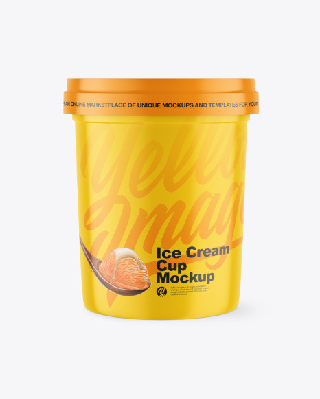 موکاپ بسته بندی بستنی شفاف