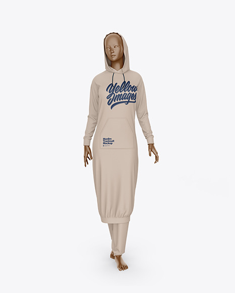 موکاپ لباس ورزشی با پوشش اسلامی