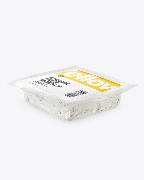 موکاپ بسته بندی پلاستیکی پنیر