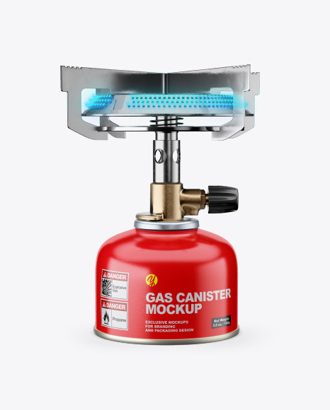 موکاپ کپسول گاز ۱۰۰ گرمی با مدل اجاق گاز