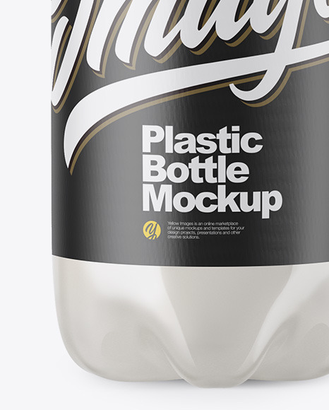 موکاپ بطری شفاف پلاستیکی