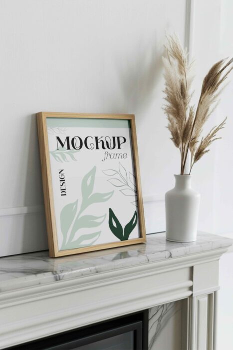 موکاپ قاب چوبی ساده